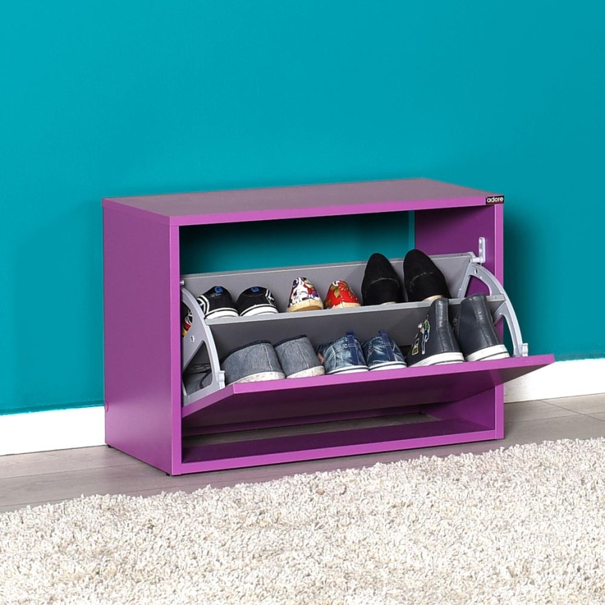 Schoenenkast 42x60 cm paars