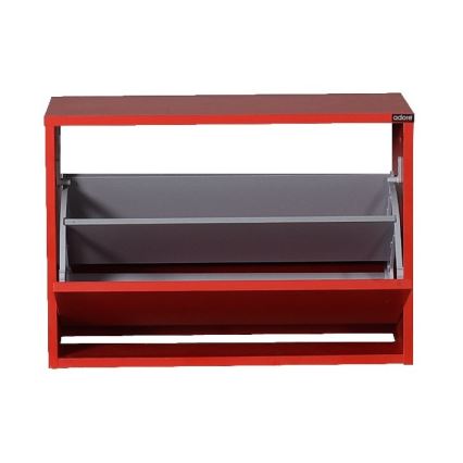 Schoenenkast 42x60 cm rood