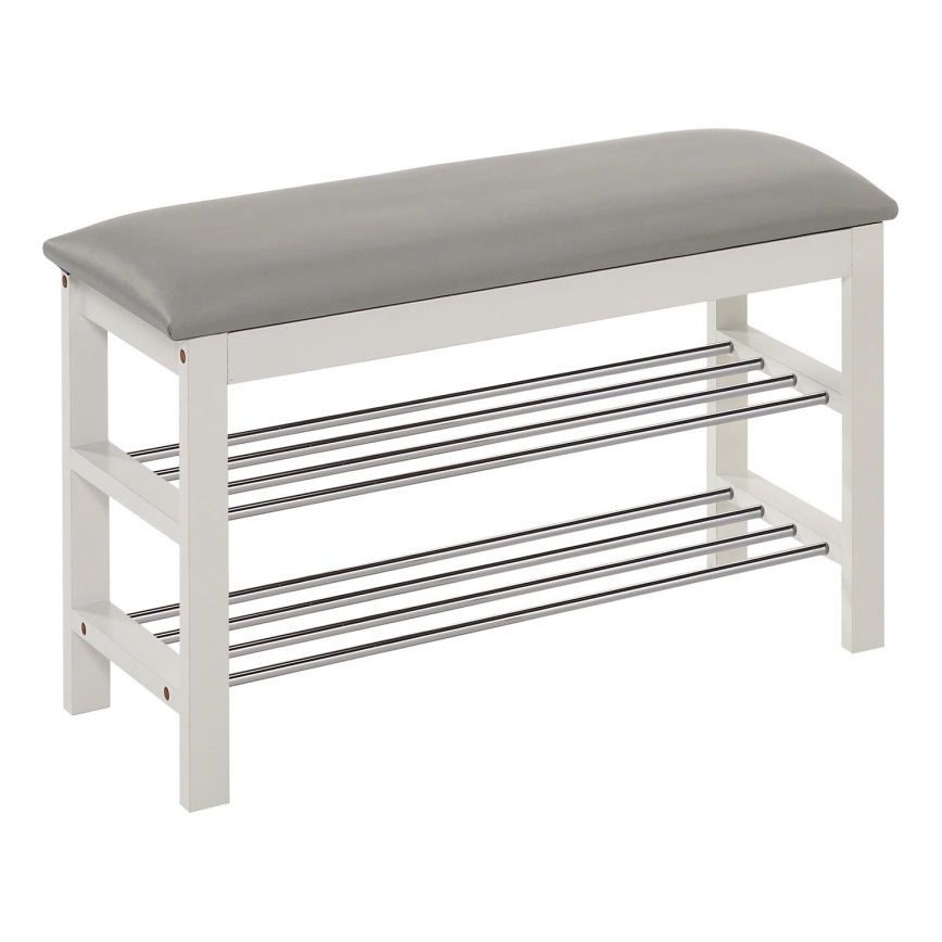 Schoenenkast 48x81 cm wit/grijs