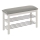 Schoenenkast 48x81 cm wit/grijs