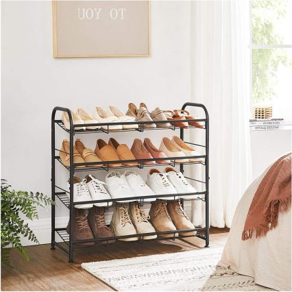 Schoenenkast ALVORO zwart