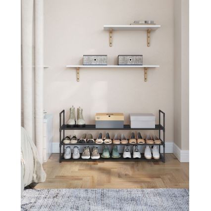 Schoenenkast ALVORO zwart