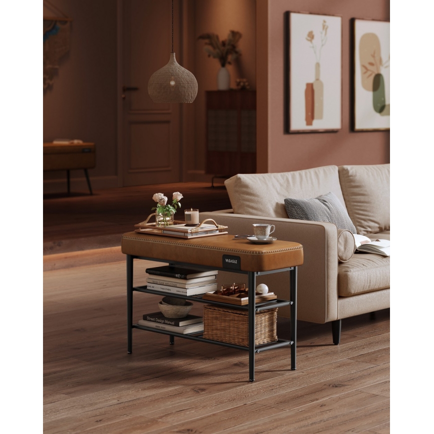 Schoenenkast ANDOR bruin/zwart