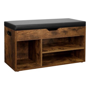 Schoenenkast DAVOR bruin/zwart
