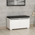 Schoenenkast DRAGO 42x80 cm wit/zwart