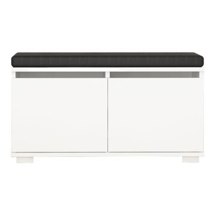 Schoenenkast DRAGO 42x80 cm wit/zwart