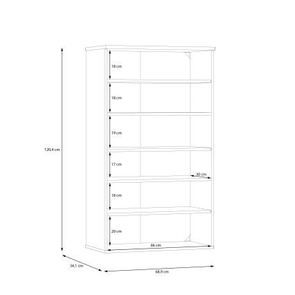 Schoenenkast ETON artisan eiken