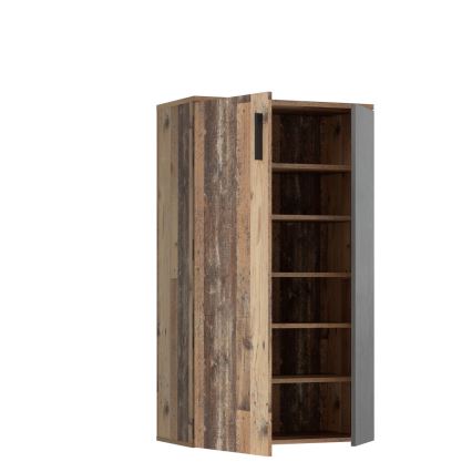 Schoenenkast ETON bruin/antraciet