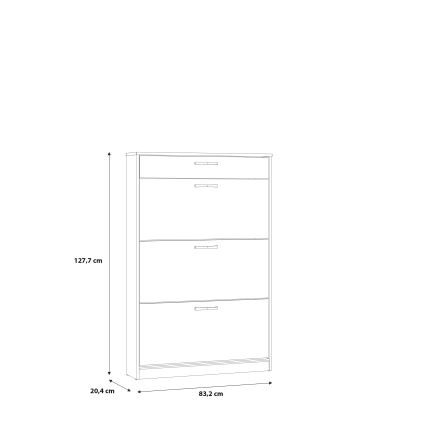 Schoenenkast KAVI artisan eik