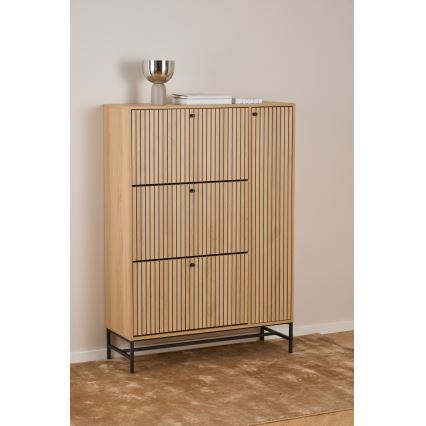 Schoenenkast OLIVIA 99x140x35 cm eiken