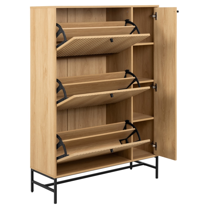 Schoenenkast OLIVIA 99x140x35 cm eiken