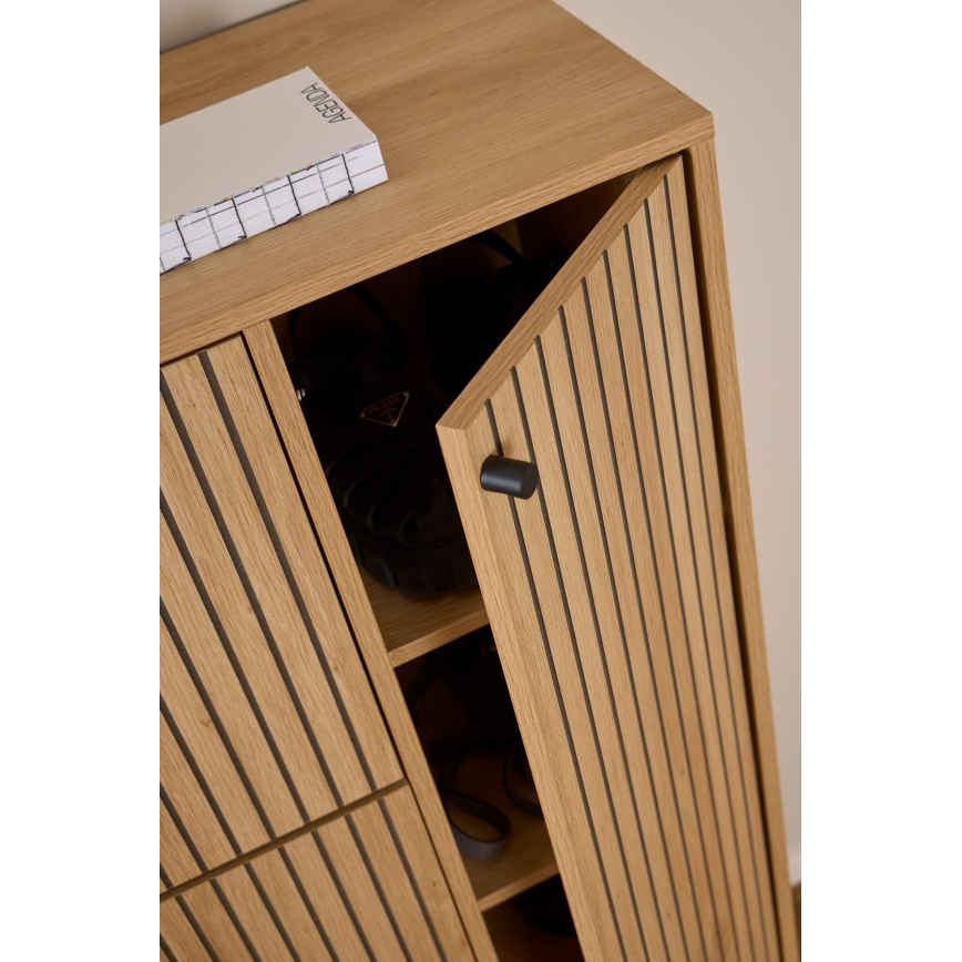 Schoenenkast OLIVIA 99x140x35 cm eiken