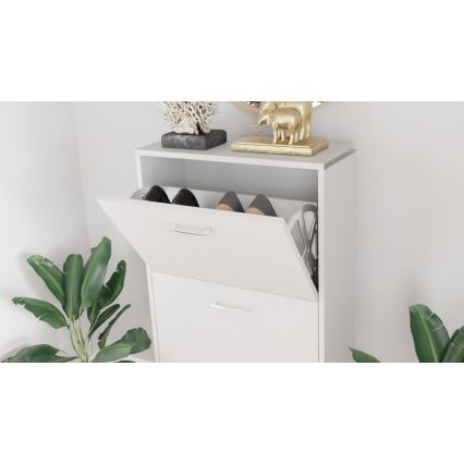 Schoenenkast PIGO 60x109x25 cm wit
