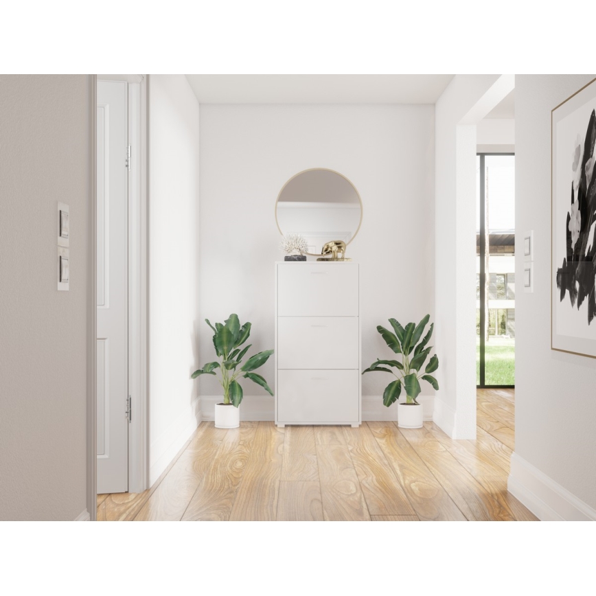 Schoenenkast PIGO, wit