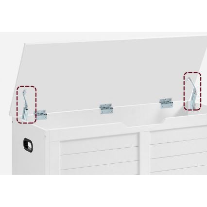 Schoenenkast TOVIAN wit