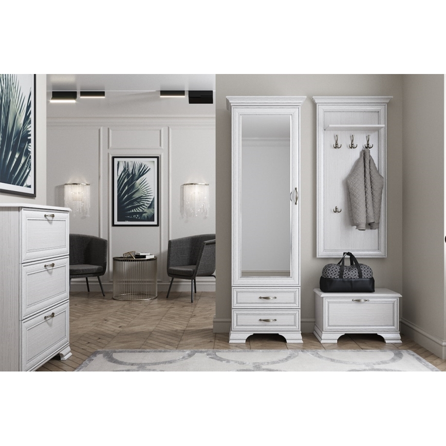 Schoenenkast VETICA 42x70 cm crème