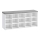 Schoenenkast VOREN 105x48x30 cm wit/grijs