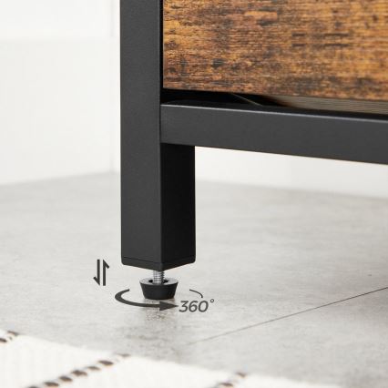 Schoenenkast VOREN bruin/zwart