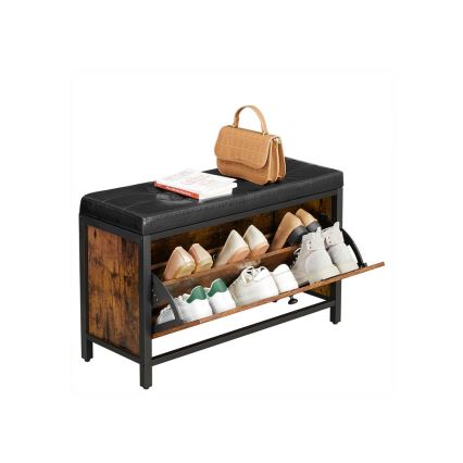 Schoenenkast VOREN bruin/zwart