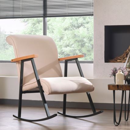 Schommelstoel LUNI crème