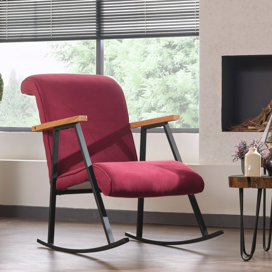 Schommelstoel LUNI rood