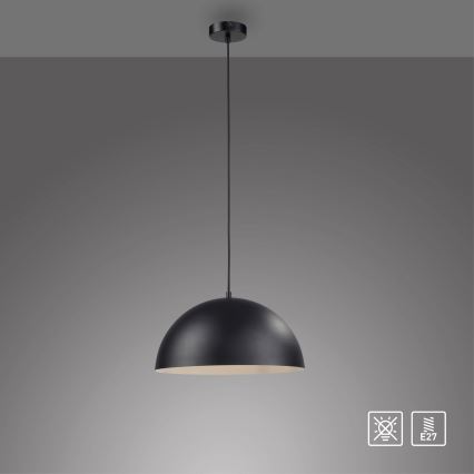 Schöner Wohnen 11728-18 - Hanglamp met kabel ALI 1xE27/25W/230V Ø 38 cm zwart