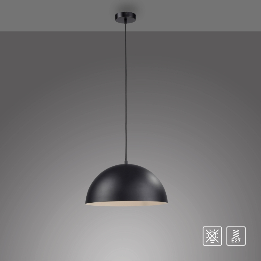 Schöner Wohnen 11728-18 - Hanglamp met kabel ALI 1xE27/25W/230V Ø 38 cm zwart