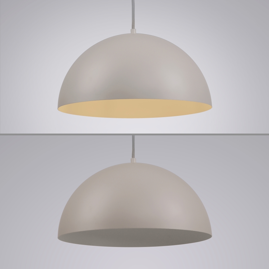 Schöner Wohnen 11728-39 - Hanglamp aan snoer ALI 1xE27/25W/230V Ø 38 cm grijs