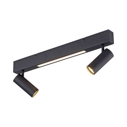 Schöner Wohnen 11793-18 - LED-spot DANTE 2xGU10/10W/230V + LED/7,2W zwart