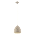 Schöner Wohnen 12540-42 - Hanglamp met kabelophanging TRAVENTA 1xE27/40W/230V Ø 21 cm beton