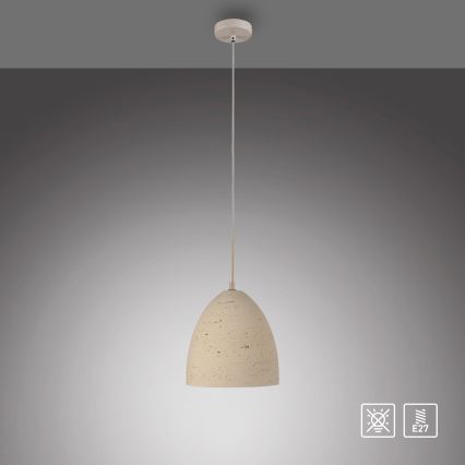 Schöner Wohnen 12540-42 - Hanglamp met kabelophanging TRAVENTA 1xE27/40W/230V Ø 21 cm beton