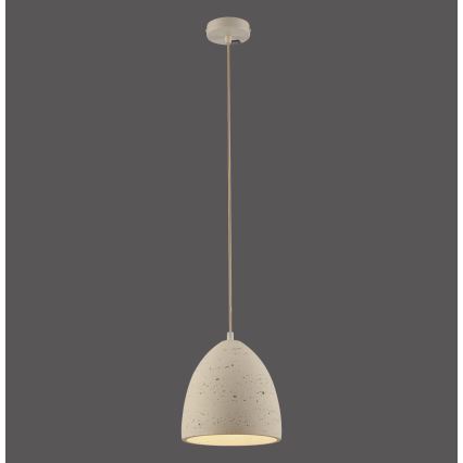 Schöner Wohnen 12540-42 - Hanglamp met kabelophanging TRAVENTA 1xE27/40W/230V Ø 21 cm beton