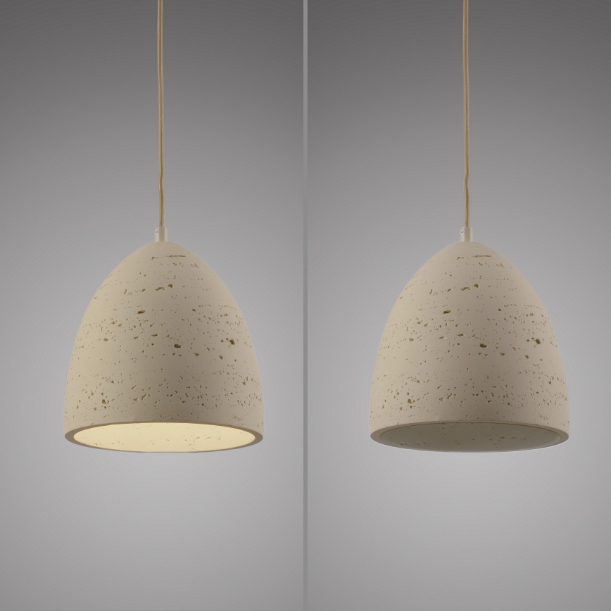 Schöner Wohnen 12540-42 - Hanglamp met kabelophanging TRAVENTA 1xE27/40W/230V Ø 21 cm beton
