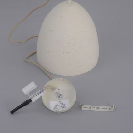 Schöner Wohnen 12540-42 - Hanglamp met kabelophanging TRAVENTA 1xE27/40W/230V Ø 21 cm beton