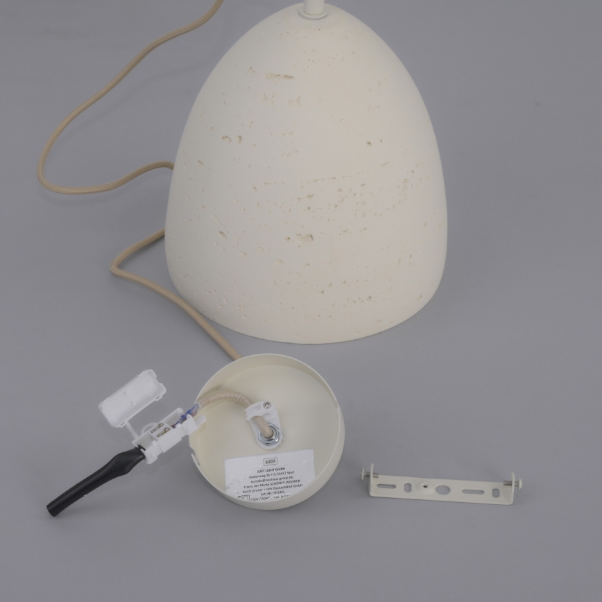 Schöner Wohnen 12540-42 - Hanglamp met kabelophanging TRAVENTA 1xE27/40W/230V Ø 21 cm beton