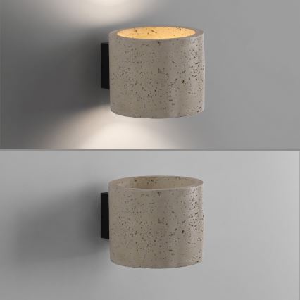 Schöner Wohnen 12542-42 - Muurlamp TRAVENTA 1xG9/10W/230V beton