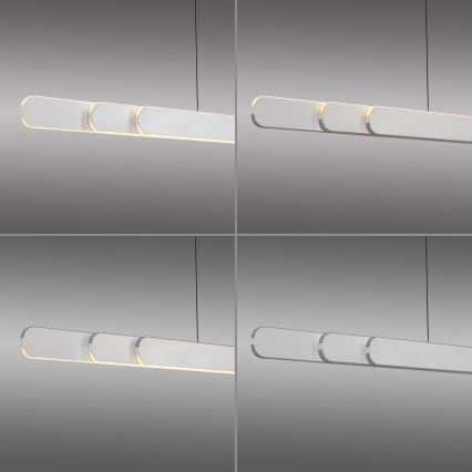 Schöner Wohnen 12577-16 - LED-dimbare hanglamp aan kabel ADRIANA ROUND 2xLED/24W/230V 2700/3000/3500/4000/5000K 160 cm wit