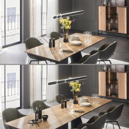 Schöner Wohnen 12577-18 - Dimbare LED-hanglamp met kabel ADRIANA ROUND 2xLED/24W/230V 2700/3000/3500/4000/5000K zwart