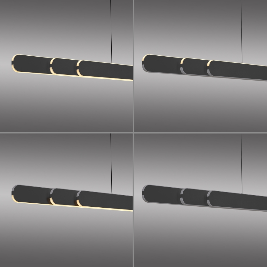 Schöner Wohnen 12577-18 - LED-dimbare hanglamp aan kabel ADRIANA ROUND 2xLED/24W/230V 2700/3000/3500/4000/5000K 160 cm zwart