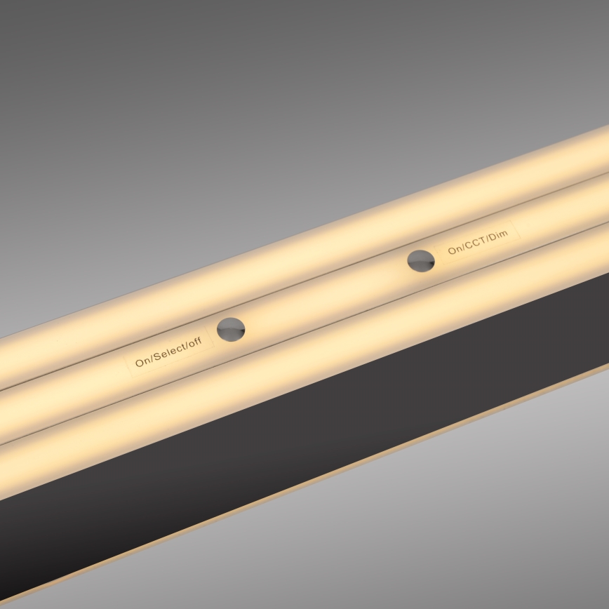 Schöner Wohnen 12577-18 - LED-dimbare hanglamp aan kabel ADRIANA ROUND 2xLED/24W/230V 2700/3000/3500/4000/5000K 160 cm zwart