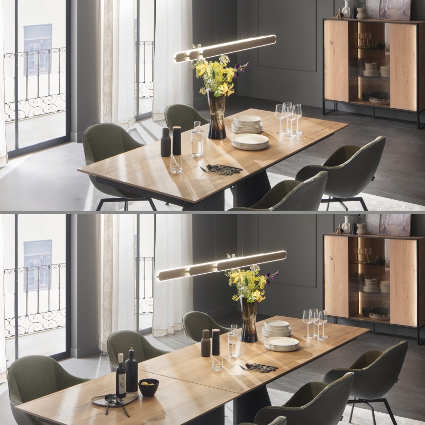 Schöner Wohnen 12577-39 - Dimbare LED-hanglamp met kabel ADRIANA ROUND 2xLED/24W/230V 2700/3000/3500/4000/5000K grijs