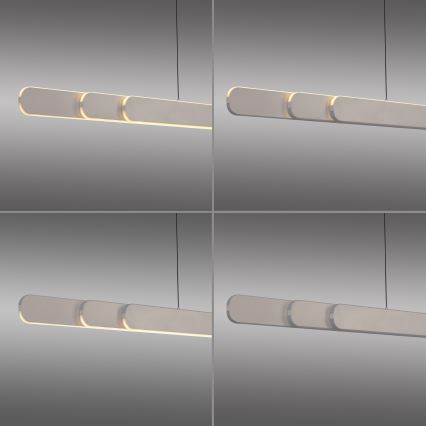 Schöner Wohnen 12577-39 - Dimbare LED-hanglamp met kabel ADRIANA ROUND 2xLED/24W/230V 2700/3000/3500/4000/5000K grijs