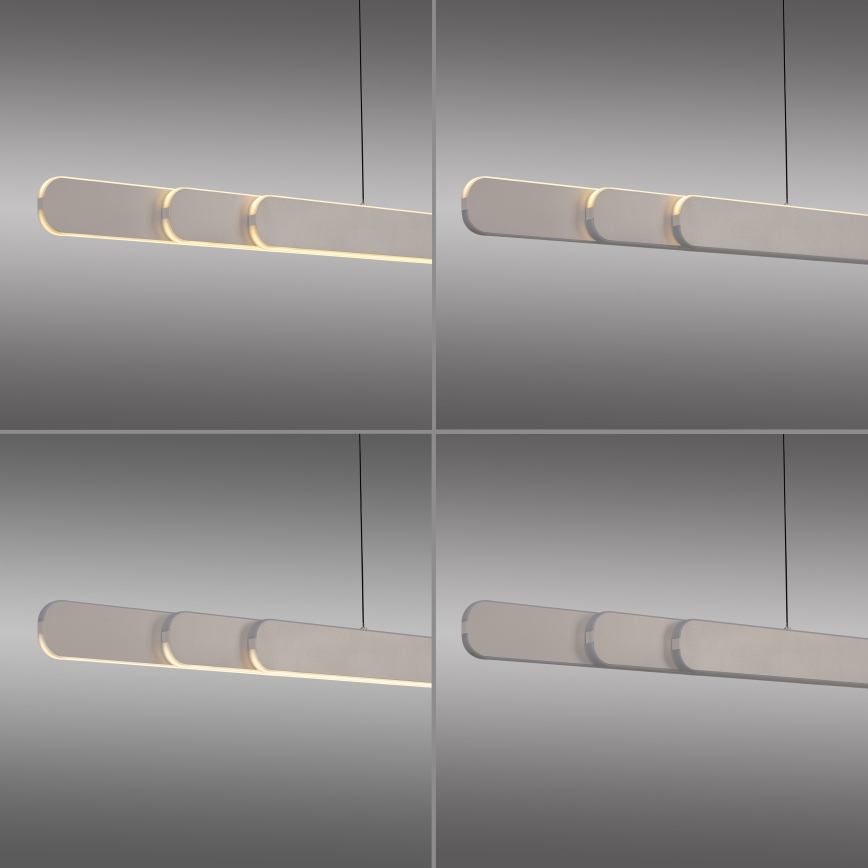 Schöner Wohnen 12577-39 - Dimbare LED-hanglamp aan kabel ADRIANA ROUND 2xLED/24W/230V 2700/3000/3500/4000/5000K 160 cm grijs