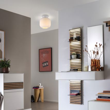 Schöner Wohnen 13574-16 - Plafondlamp NAMI 1xE27/25W/230V Ø 20 cm wit