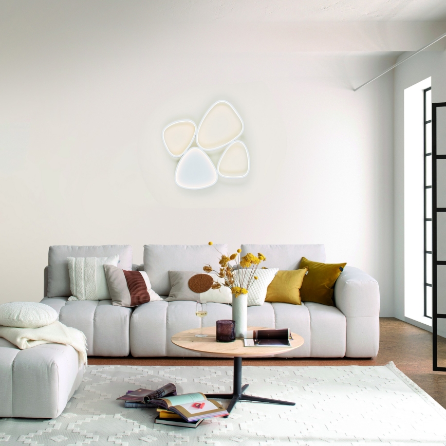 Schöner Wohnen 14038-16 - dimbare LED-plafondlamp PEBBLES LED/35,5W/230V wit