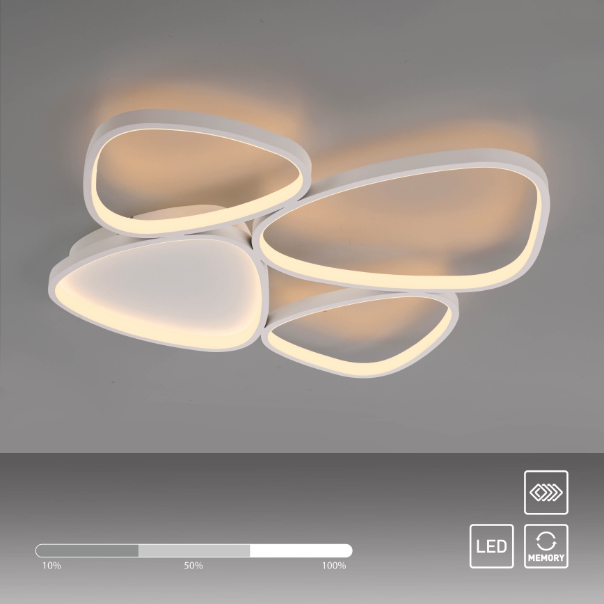 Schöner Wohnen 14038-16 - dimbare LED-plafondlamp PEBBLES LED/35,5W/230V wit