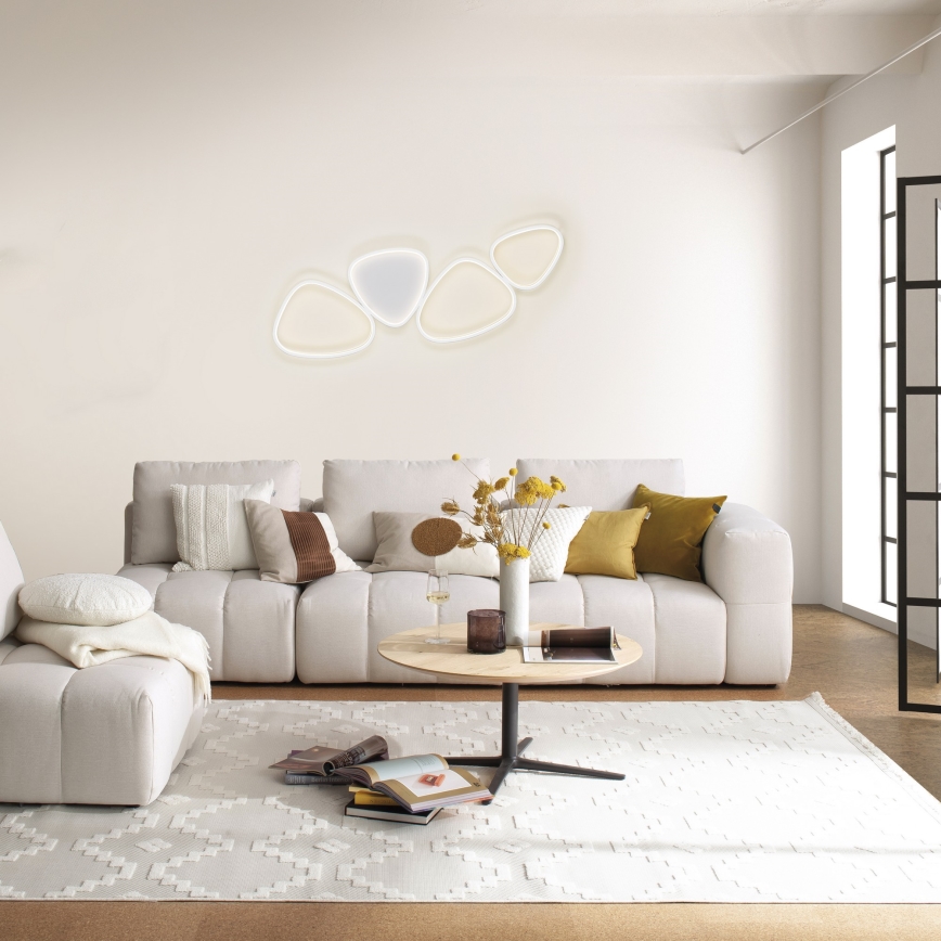 Schöner Wohnen 14039-16 - LED Dimbare plafondlamp PEBBLES LED/35,5W/230V wit