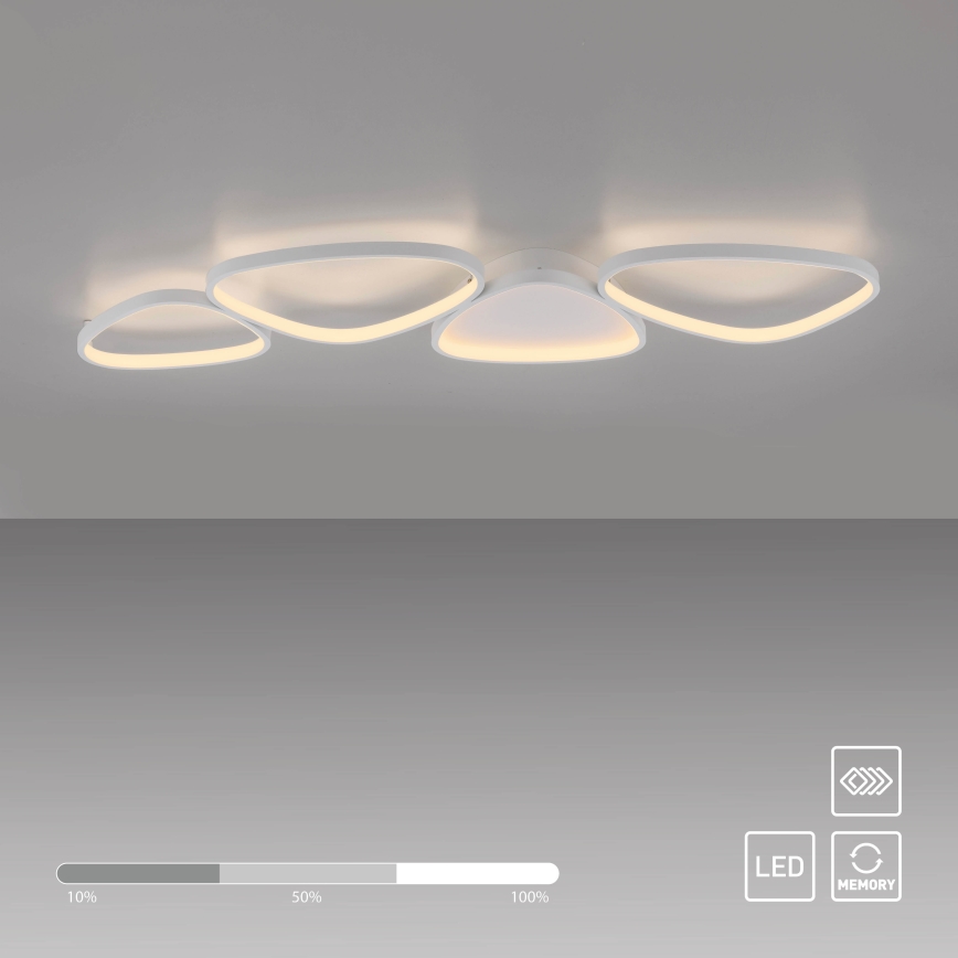 Schöner Wohnen 14039-16 - LED Dimbare plafondlamp PEBBLES LED/35,5W/230V wit