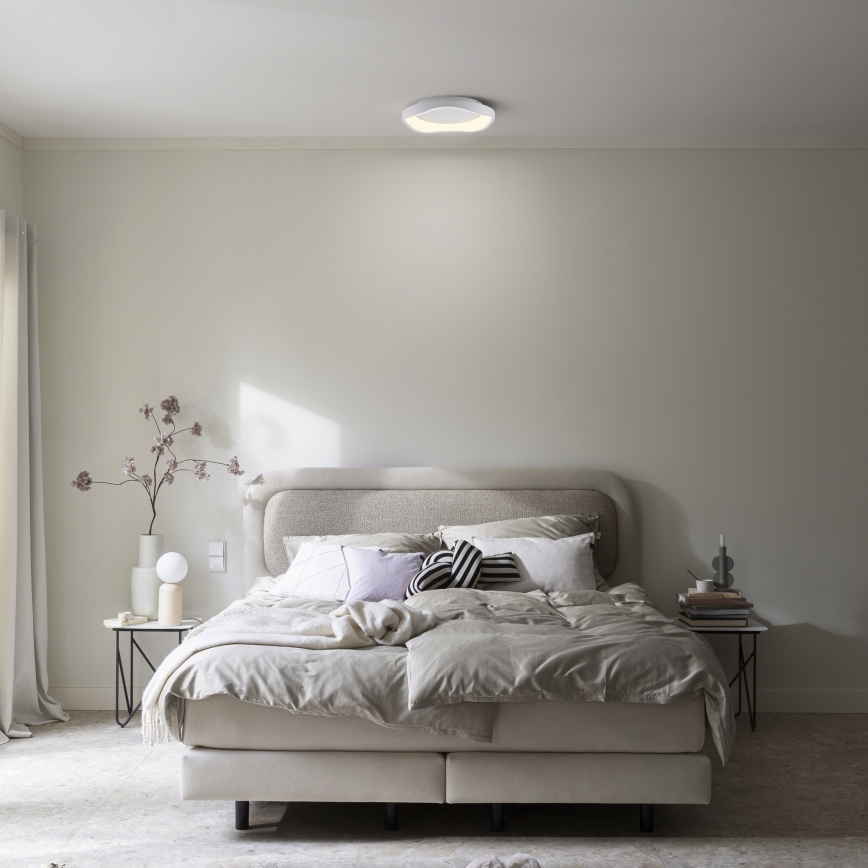 Schöner Wohnen 14233-16 - dimbare LED-plafondlamp MONTA LED/21W/230V Ø 40 cm wit