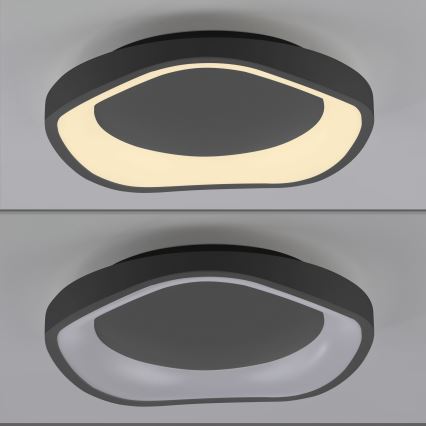 Schöner Wohnen 14233-18 - Dimbare LED-plafondlamp MONTA LED/21W/230V Ø 40 cm zwart